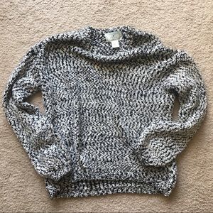 Marble Black & White Sweater